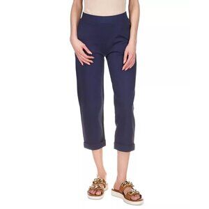 Michael Kors Women’s Cuffed Cropped Pull-On Pants True Navy XL NWT Comfy
